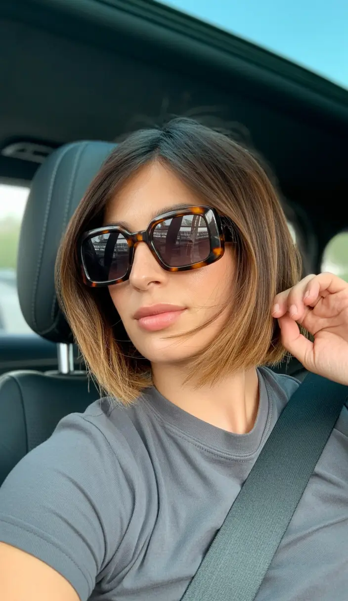 haircuts for thin fine hair Chic Blunt Bob With Soft Tapered Ends