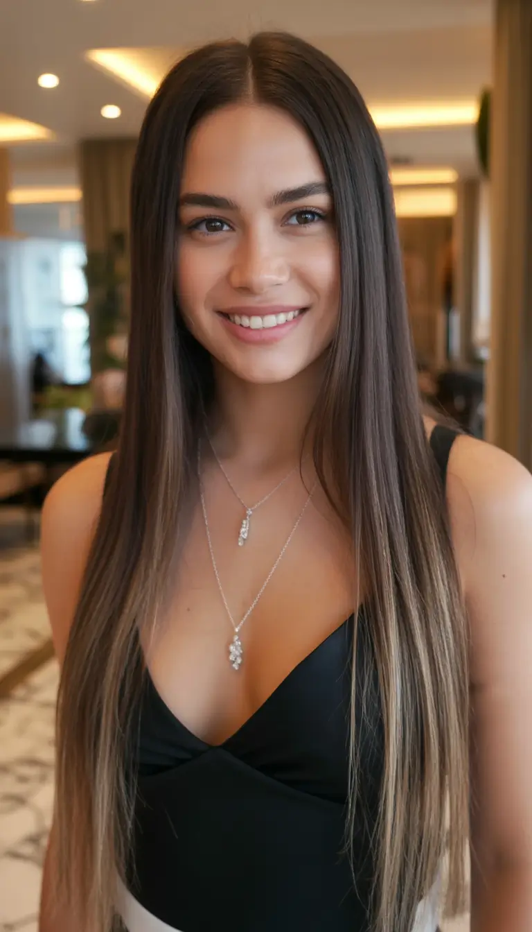 haircuts for thin fine hair Ultra Sleek Long Straight With Minimalist Silhouette