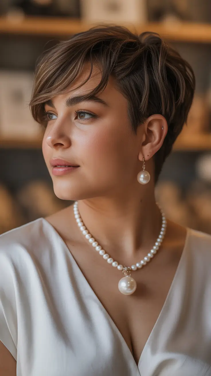 haircuts for thin fine hair Soft Pixie With Long Face Framing Pieces