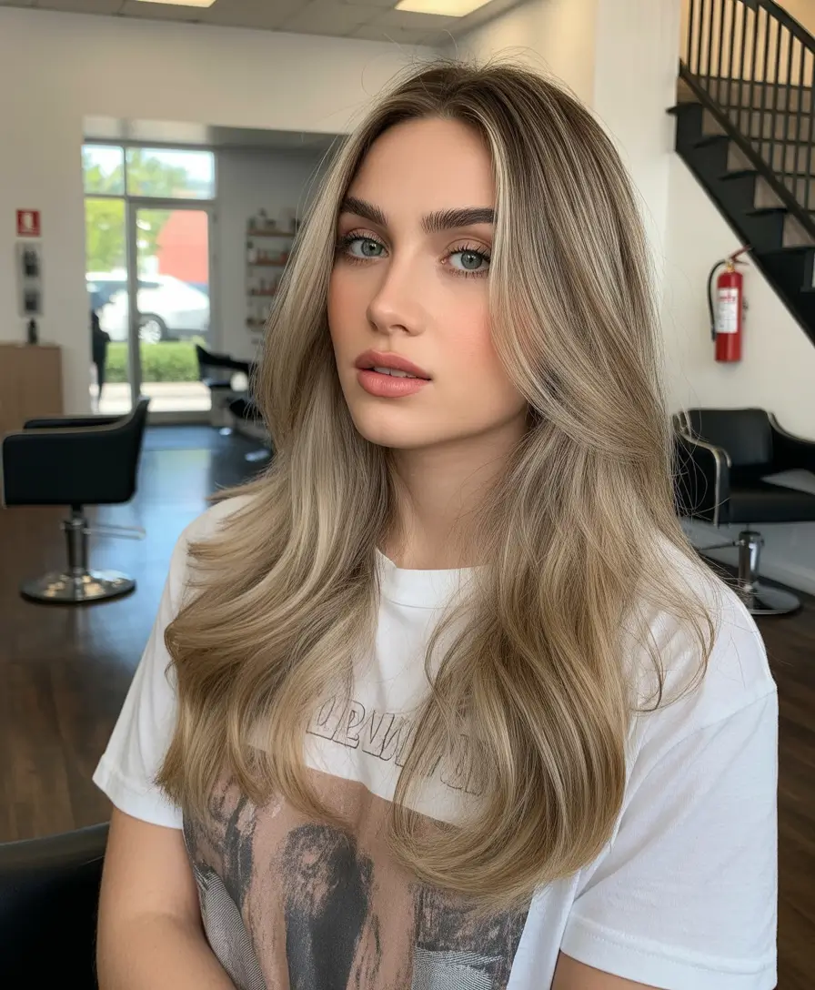 haircuts for thin fine hair Long Blonde Layers With Curtain Volume