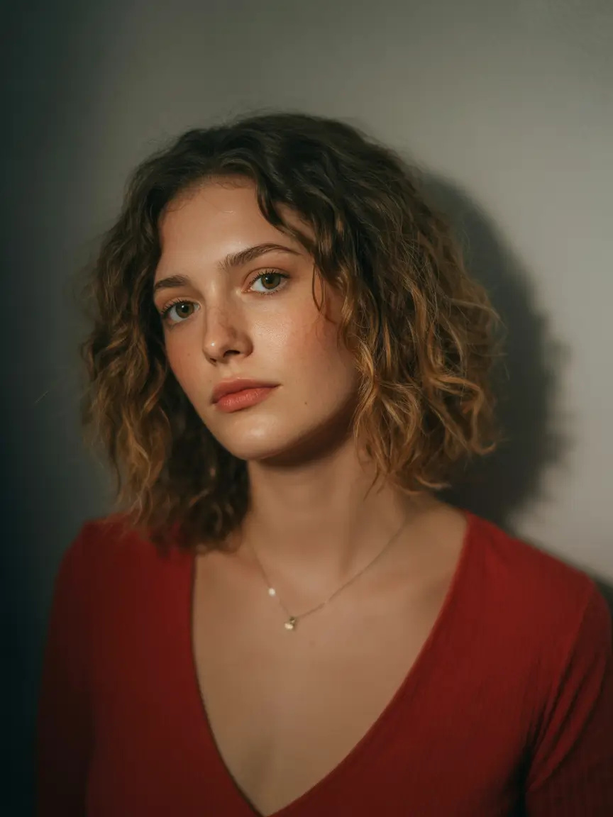 haircuts for wavy hair Soft Natural Bob With Loose S-Waves