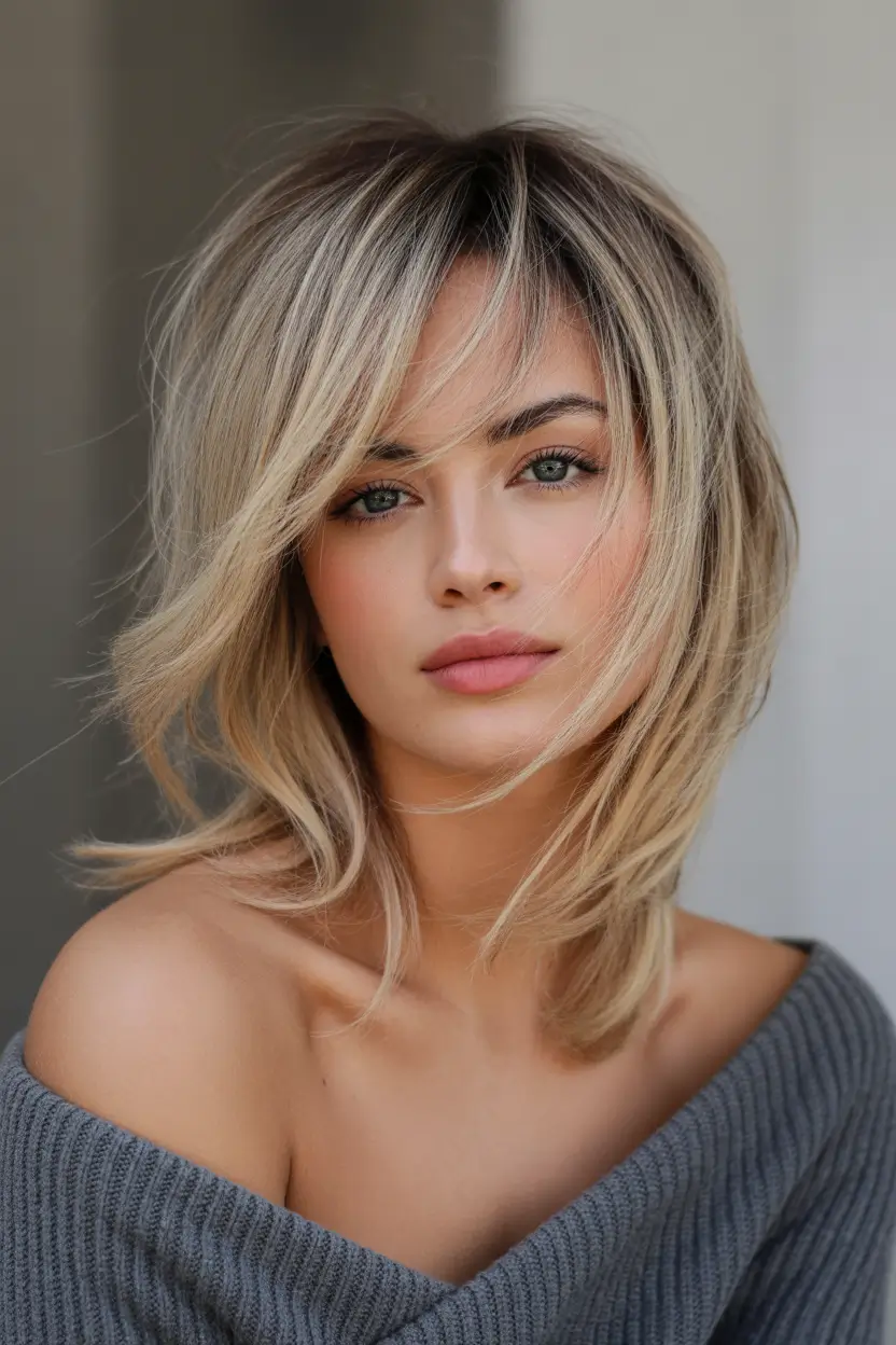 shag haircut Shoulder-Grazing-Blonde-Shag-With-Soft-Contour-Layers