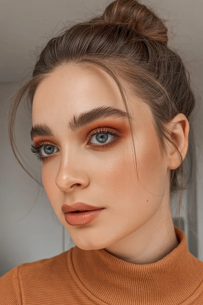 21 Cute long hair hairstyles 2026 Soft Casual Bun with Wispy Strands