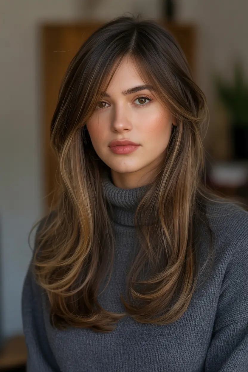 haircut Soft Long Layers With Airy Face-Framing Flow