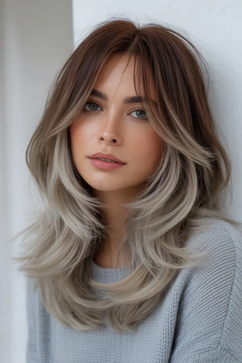 haircut Soft Long Layered Blend With Face-Framing Dimension