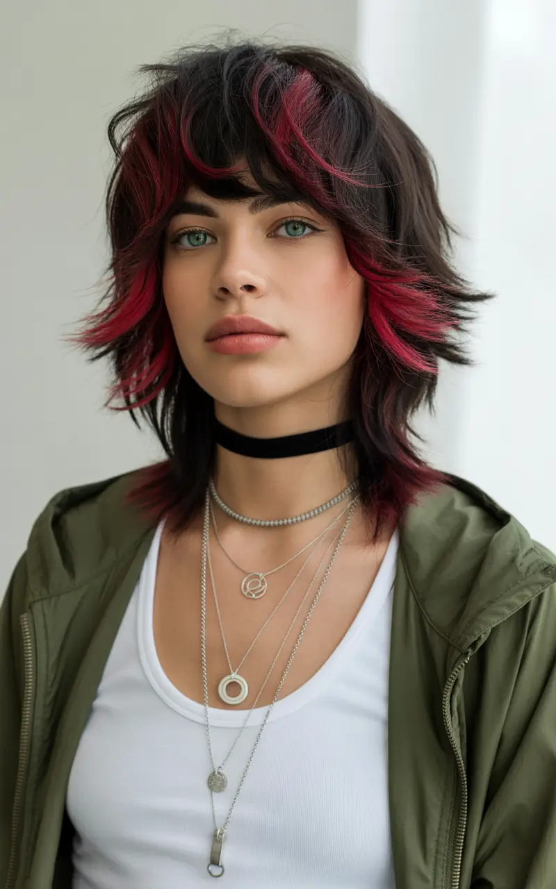 shag haircut Red-Accented-Shag-With-Alt-Inspired-Layers