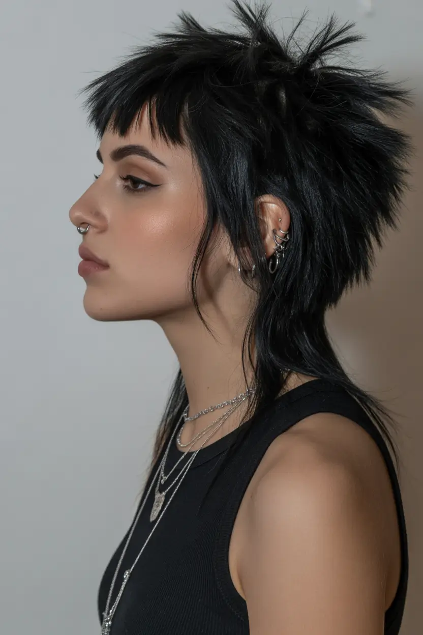 shag haircut Punk-Inspired-Short-Shag-With-Textured-Spikes
